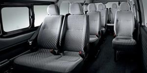 Kapasitas penumpang Toyota Hiace