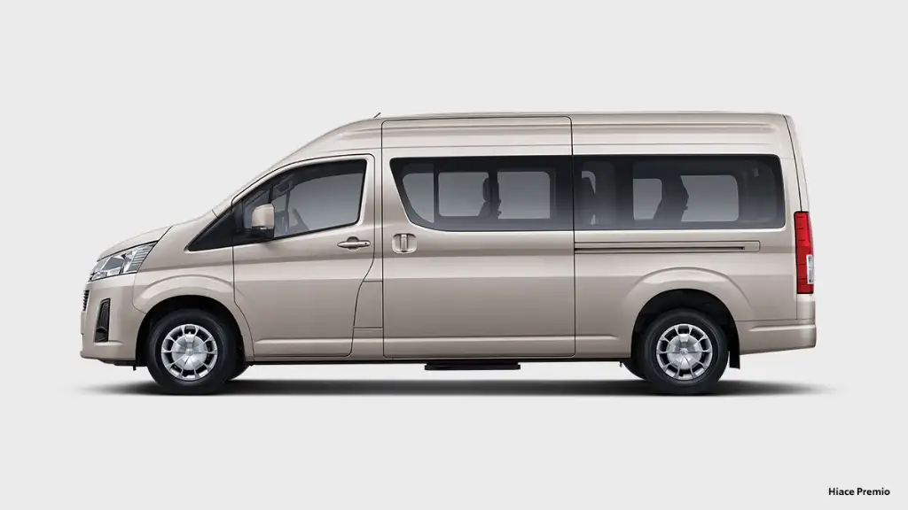 Armada oyota Hiace Premio Luxury Liburan Premium keluarga
