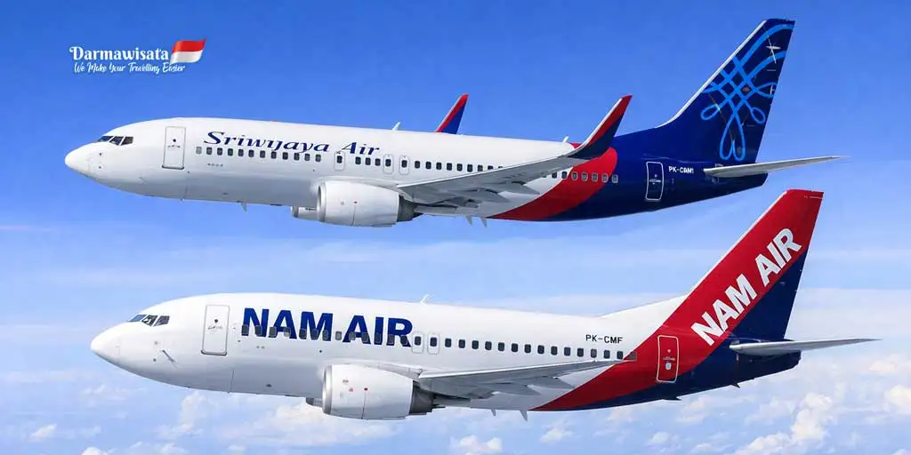 Sriwijaya Air & NAM Air Booking Group 25 Gratis 1 Darmawisata Indonesia