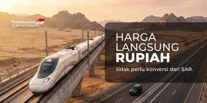 Cara Mudah Pesan Kereta Cepat Haramain Langsung Pakai Rupiah