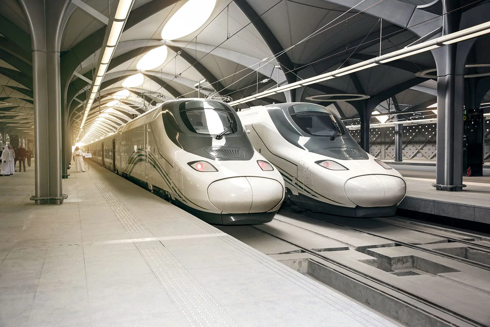 Kereta Cepat Haramain di stasiun Arab Saudi